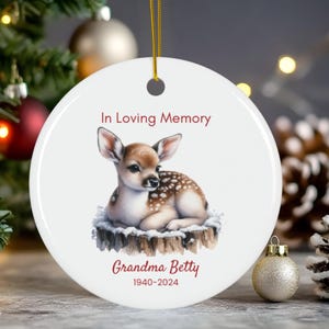 Personalized Memorial Christmas Ornament Memory Keepsake Custom Remembrance Gift for Loved One Custom Memorial Ornament Remembrance Ornament