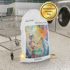 Personalized laundry bag, laundry sack with name, custom laundry hamper, college dorm laundry bag, kids camping bag, monogram laundry sack
