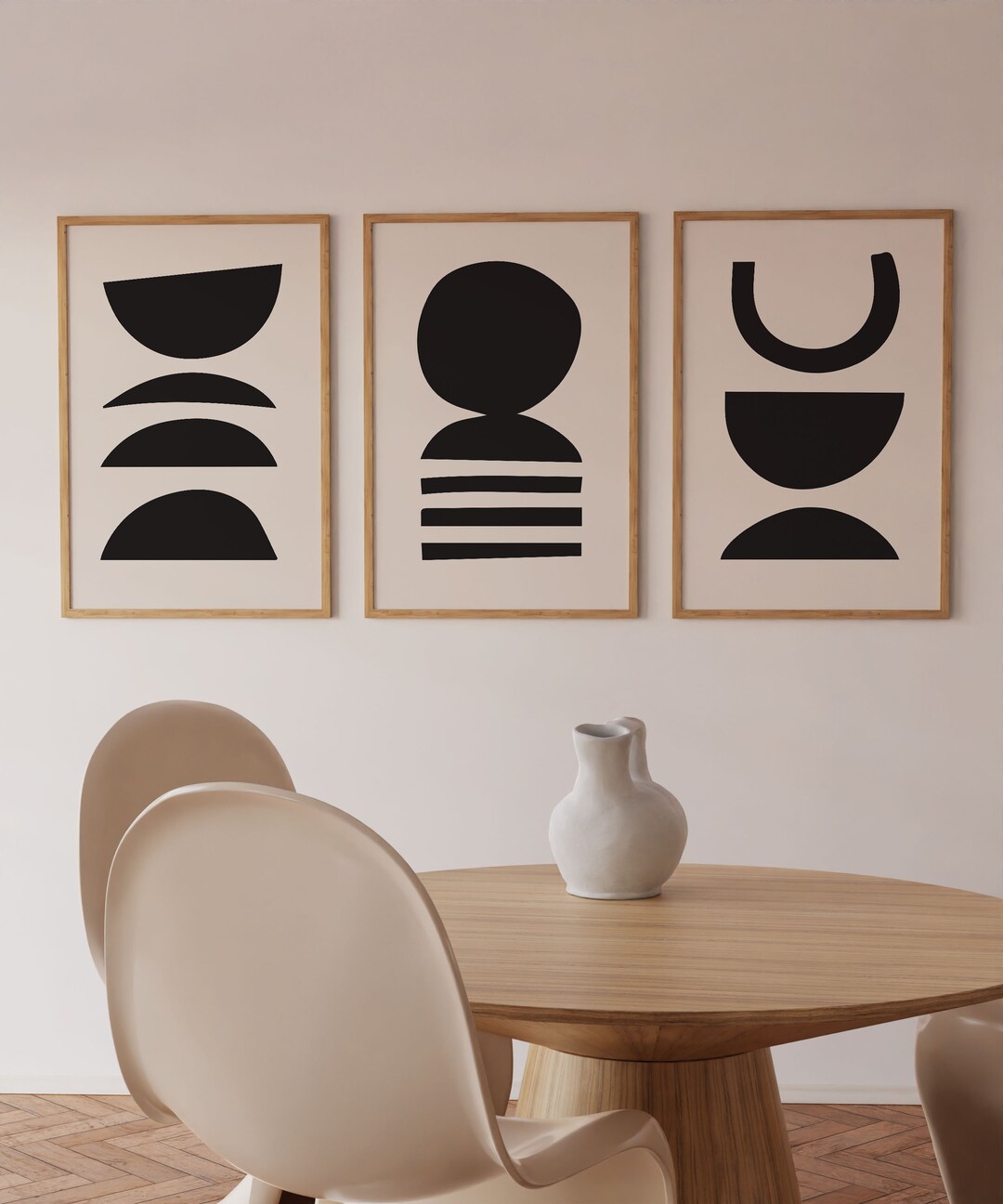 Modern Gallery Wall Set of 3 Boho Bundle Print Set Gallery - Etsy