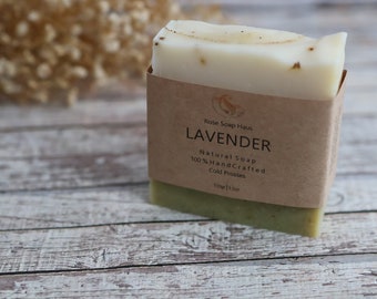Lavender Soap Bar, Sensitive Skin Soap , Cold Process, Moisturising Skin