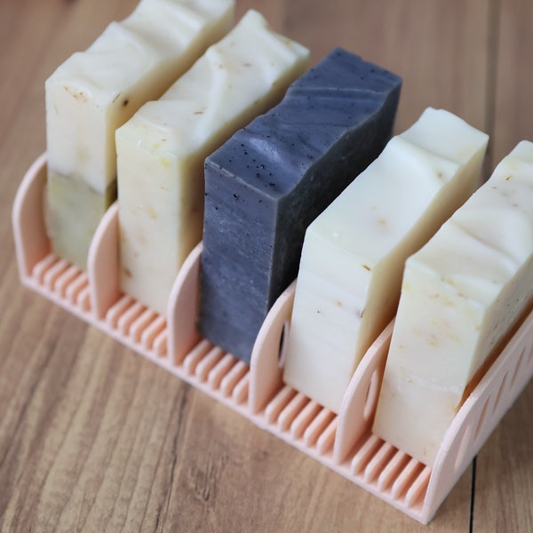 5 Bar Soap Holder, Soap Dish, Sponge Holder, 3D Printing