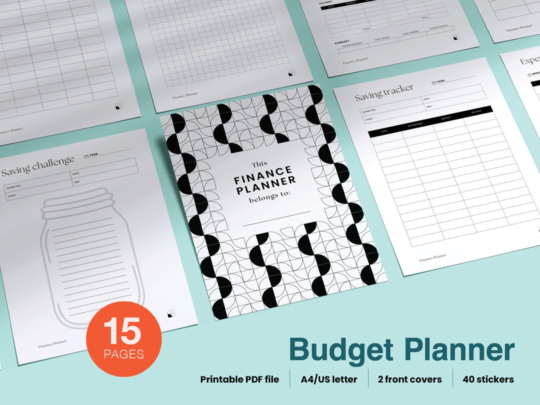 Money Budget File Financial Planner File for Efficient Budgeting, Personal Finance ...