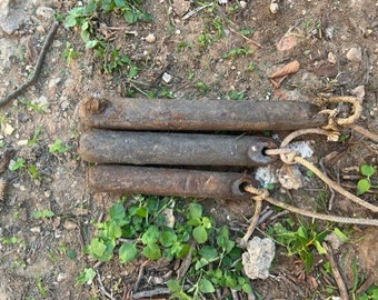 Window Weight Rope Set of Two, Antique Iron Window Sash Weights, LISTER 6 Lb. Window ...