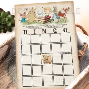 Juego de bingo de cuentos de 5x7 descargable / No editable