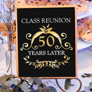 DIGITALER DOWNLOAD Class Reunion Zeichen / 50th / Class of 1973 / UNeditable Digital File only