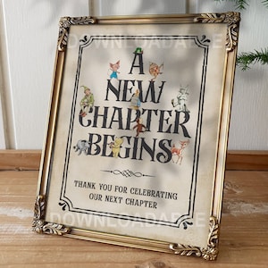 Downloadable 8x10 Sign / UNEDITABLE / Storybook Baby Shower Birthday Party Decoration