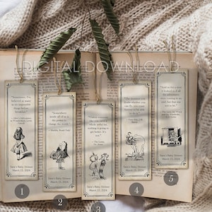 Made-to-order Digital File / Five Bookmarks Bundle! / 2"x6" Size ...