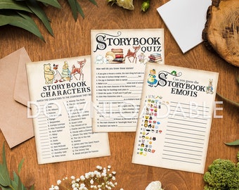 BUNDLE - Downloadable Storybook Game With Answer Key / UNeditable