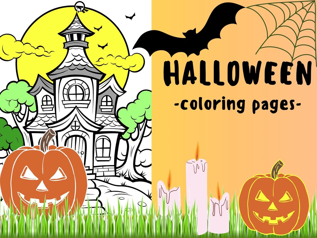 Spooky Halloween Coloring Pages For Kids Etsy spooky-halloween-coloring-pages-for-kids-etsy
