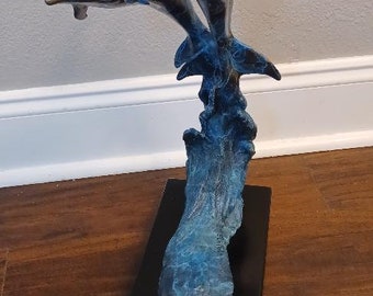 Laran Ghiglieri "Playtime" Bronze Dolphin Statue