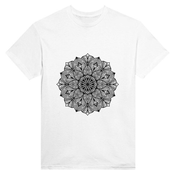 Unisex T- shirt Mandala Men & Women Zen Life Floral