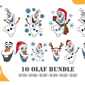 Olaf Svg Layered Item, Olaf Svg Bundle, Olaf Face Svg Clipart,Cricut, Snowman Clipart, Family Christmas Svg, Frozen Svg, Olaf Cricut Svg Png
