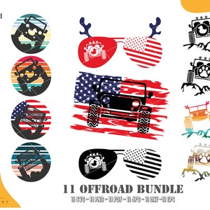 Offroad Svg , American Flag Offroad , American Flag Duck Svg , Offroading Vehice Svg , Offroad Clip art Cricut Png Jpg Dxf Eps Pdf