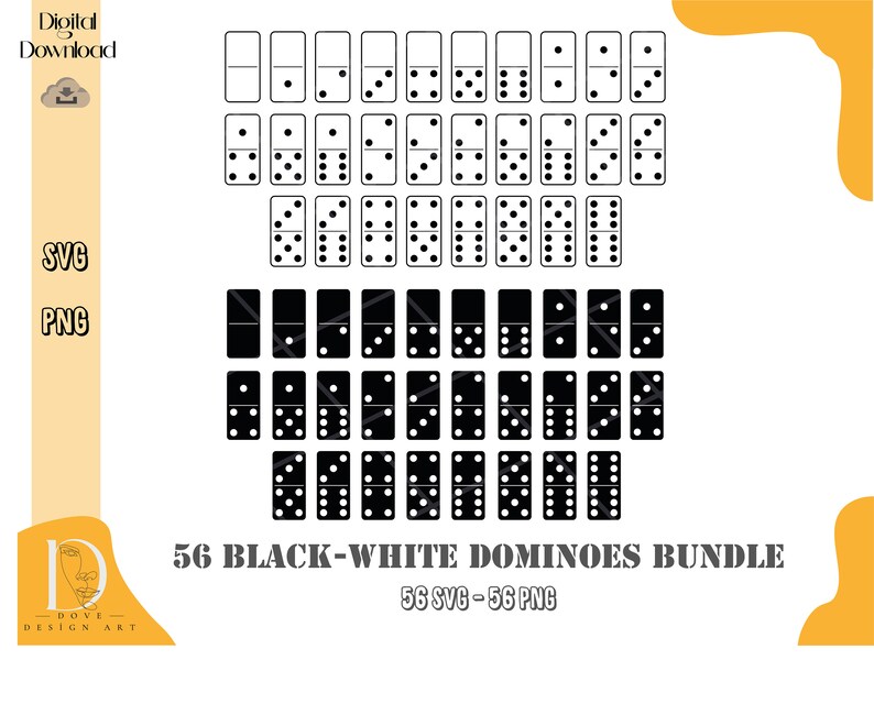 Dominoes Svg Dominoes Template Svg Dominoes Cricut and Silhouette Dominoes Svg Dominoes Template Svg Dominoes Cricut and Silhouette