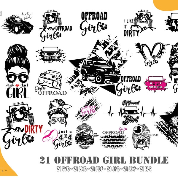 Off road Svg Bundle, Off road Girl Svg, American Flag Offroad Girl, Duck Duck Svg, Offroad Cut File, Instant Download Eps, Svg, Png, Pdf