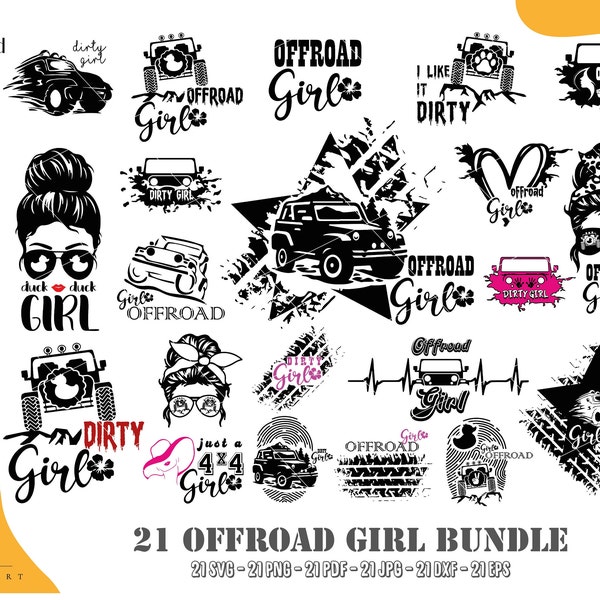 Off-Road-Svg-Bundle, Off-Road-Mädchen-Svg, Offroad-Mädchen der amerikanischen Flagge, Enten-Enten-Svg, Offrod-Schnitt-Datei, sofortiger Download Eps, svg, Png, Pdf