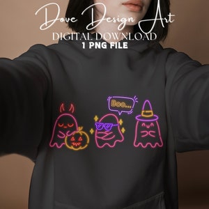 Neon Halloween Png, Halloween Pumpkin Png, Halloween Ghosts Png, Boujee Ghost, Cute Ghost Png,Spooky Season,Spooky Vibes Png,jack-o&#39;-lantern
