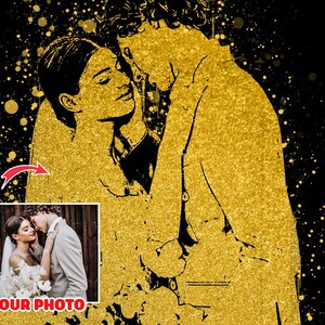 Couple Drawing from Photo. Digital Art. Custom Painting. Custom Portrait. Valentine Gift. Engagement Gift. Anniversary Gift. Bespoke Drawing
