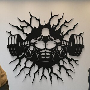 Gym Wall Art, Home Gym Decor, Gym Metal Wall Art, Fitness Wall Art, Motivation Wall Art, Man Cave Wall Art, Workout Room Decor, Gym Quote