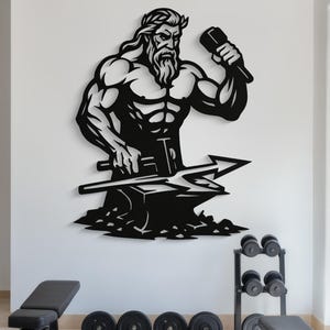Gym Wall Art, Gym Metal Wall Art, Fitness Wall Art, Gym Motivation, Man Cave Wall Art, Powerlifter Wall Art, Aesthetic Wall Art, Gym Decor