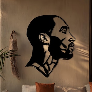 Kobe Bryant Metal Wall Art, Basketball Wall Decor, Basketball Wall Art, Kobe Bryant Wall Art, Mamba Mentality Wall Art, NBA Wall Decor