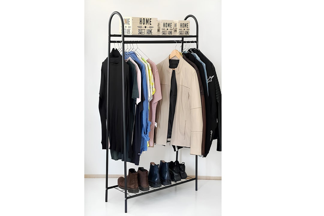 Clothes Rack Clothes Rail Industrial Clothes Rack Clothing Etsy