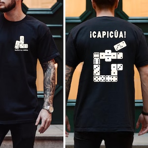 Dominoes Player T-Shirt, Capicua, Saca La Mesa Domino Player Shirt, Dominoes Lover Gift, Dominican Dominoes T-Shirt, Puerto Rico Shirt