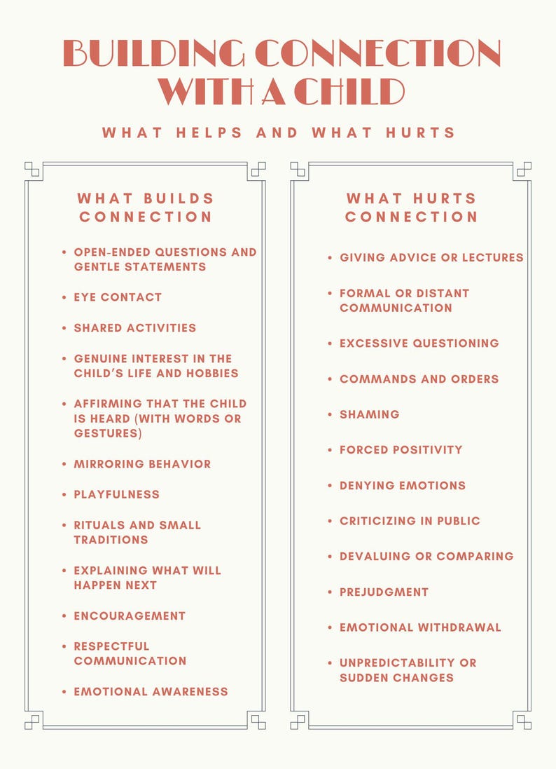 Editable Connection With a Child Poster | Printable Classroom and ...
