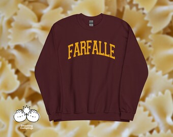 Farfalle Pasta Varsity Sweatshirt | Italian Foodie Gift