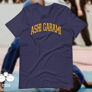 The &quot;Ashi Garami&quot; Varsity T-Shirt | BJJ, Jiu Jitsu, American College Tee, Sports Shirt, Unisex, Gifts for Him, for Her, for Them