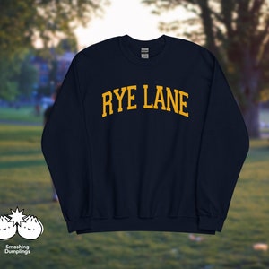 The &quot;Rye Lane&quot; Varsity Sweater | Peckham, South London, American College Sweatshirt, Jumper, Sports Shirt, Unisex, Gifts for Him, for Her