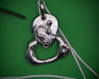 The 'Celtic Scream' Sterling Silver pendant [One off]