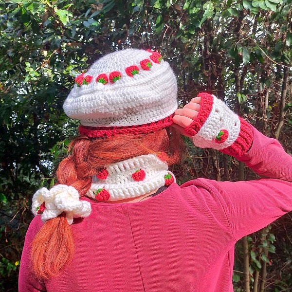 Chapeau français chic pour femme et fille : chapeau fraise élégant au crochet pour une garde-robe d'hiver élégante, toutes les couleurs