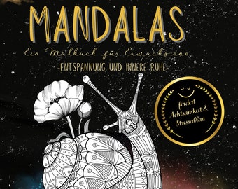 Animal Mandalas Coloring Book for Adults Relaxation and inner peace for mindfulness and stress relief