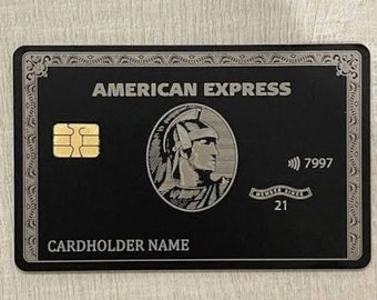 Personalisierte AMEX Metall-Kreditkarte | Benutzerdefinierte Kreditkarten CRYPTO King LION