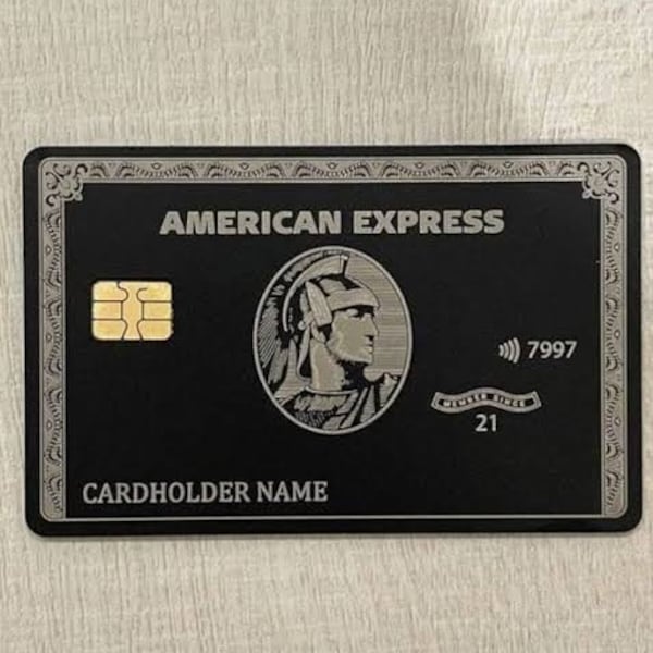 Carte de crédit personnalisée en métal AMEX | Cartes de crédit personnalisées CRYPTO King LION