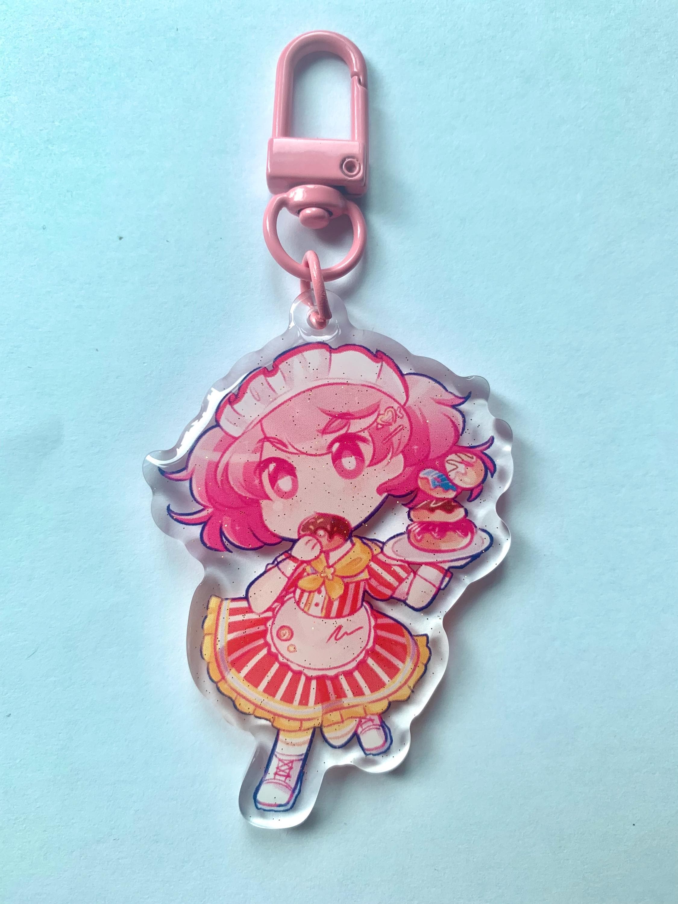 Project Sekai Pink Diner Acrylic Keychains (emu Otori, Saki Tenma