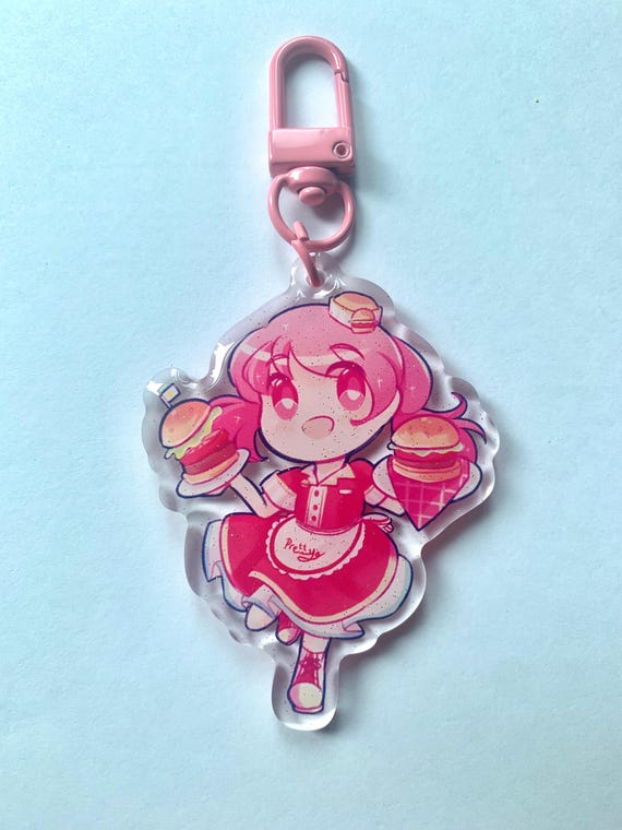 Project Sekai Pink Diner Acrylic Keychains (emu Otori, Saki Tenma