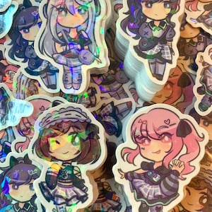 Project Sekai 25ji Nightcord Stickers (Kanade Yoisaki, Mafuyu Asahina, Ena Shinonome, Mizuki Akiyama) PJSK cute laptop anime sticker