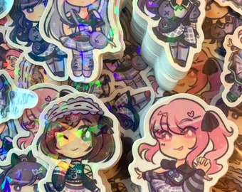 Project Sekai 25ji Nightcord Stickers (Kanade Yoisaki, Mafuyu Asahina, Ena Shinonome, Mizuki Akiyama) PJSK cute laptop anime sticker