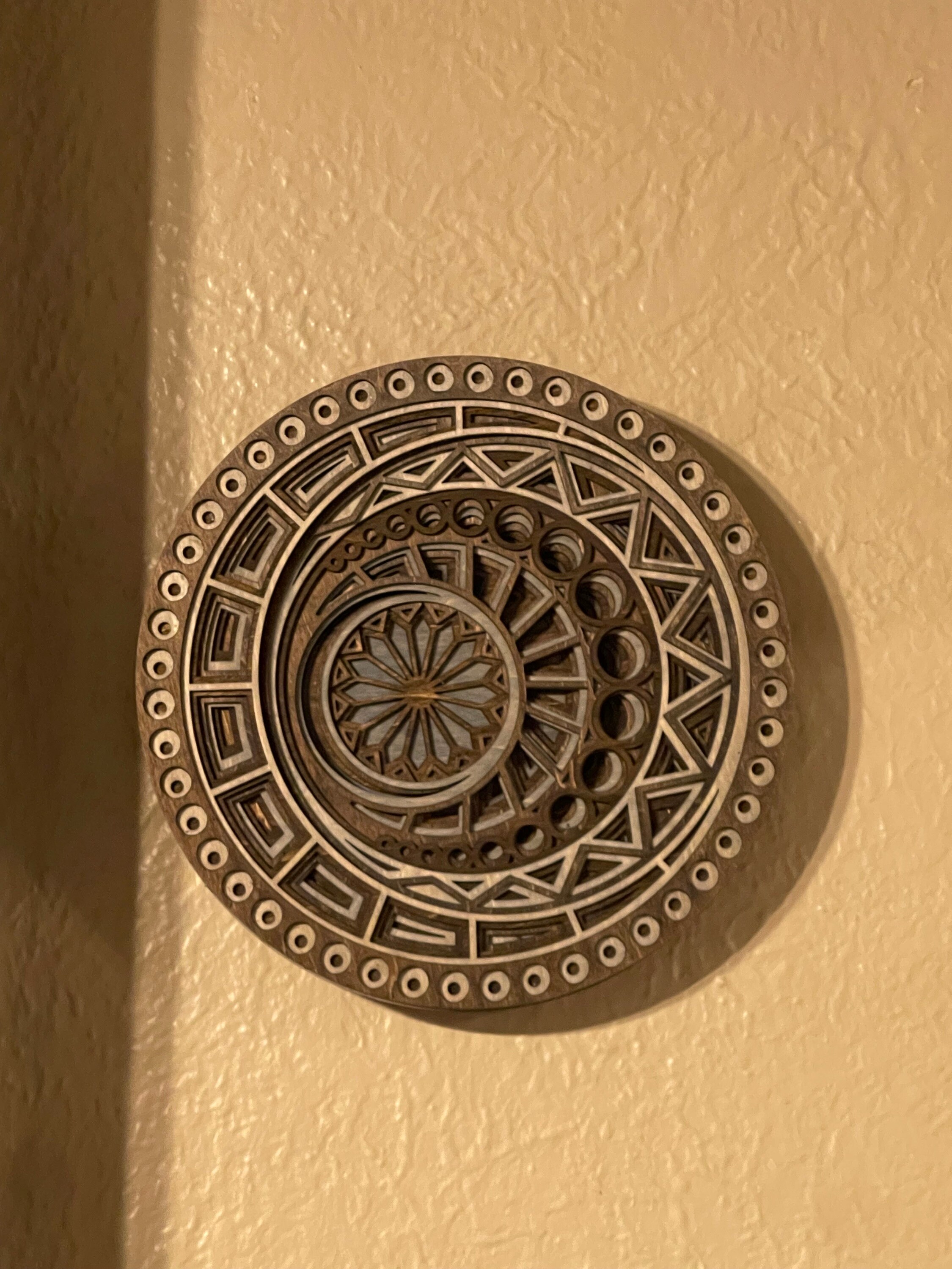 3D Layered Wooden Mandala Wall Art - Etsy