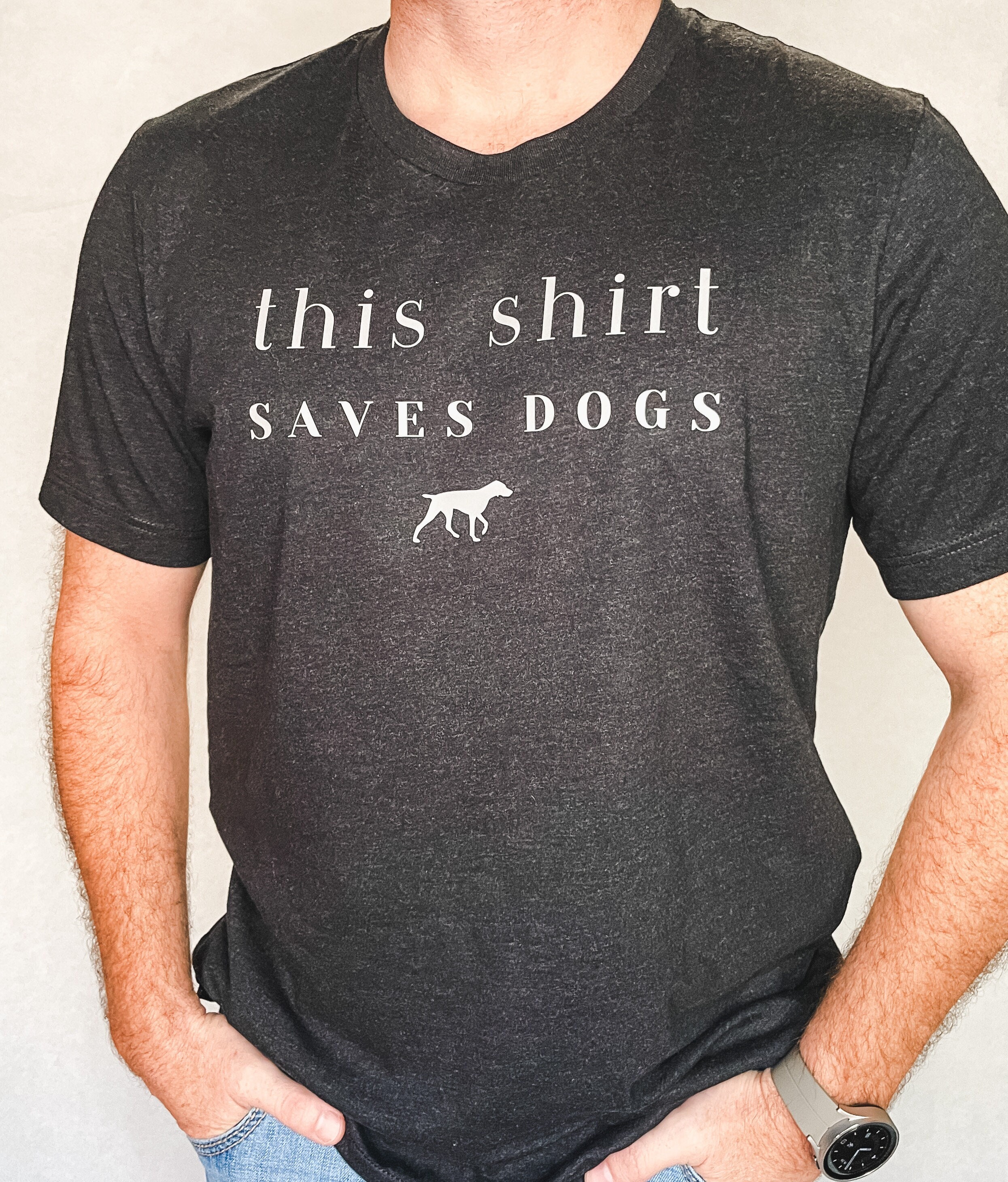 This Shirt Saves Dogs, Dog Rescue Sweatshirt and Tshirt, GSP Shirt