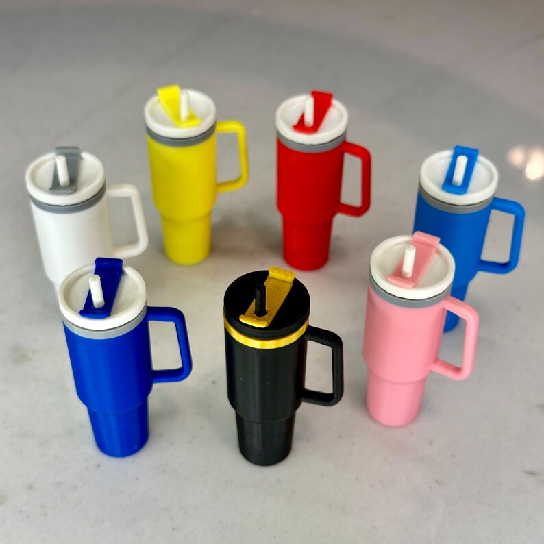 Miniature Stanley Tumbler Keychain Ornament Etsy