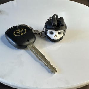Simon "Ghost" Riley Inspired Keychain – 3D Printed Accessory with Clip and Loop