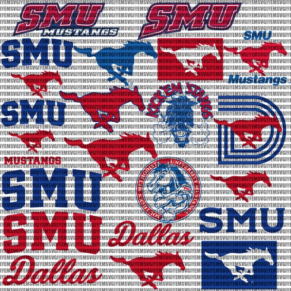 SMU Mustangs SVG, Dallas, College, Athletics, Football, Basketball, University, Mom, Dad, Game Day, Instant Download.
