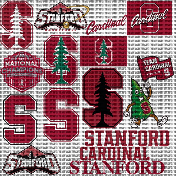 Stanford University SVG, Cardinal SVG, College, Athletics, Football, Basketball, Mom, Dad, Game Day, Instant Download.