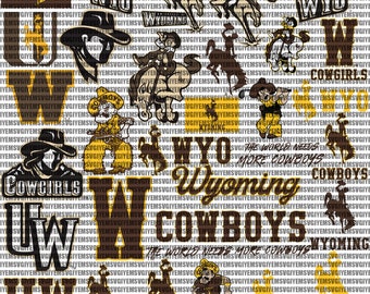 Wyoming College SVG, Cowboys SVG, University, Athletics, Football, Basketball, WYO, Mom, Dad, Game Day, Instant Download.