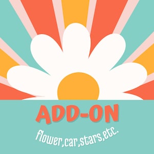 Fleur, étoile, voiture, etc.