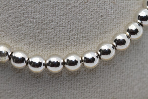 Vintage Monet silver tone dainty bead bracelet - image 2