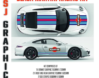 Porsche 924 & 944 Martini Racing Le Mans Stripe Numéro De
